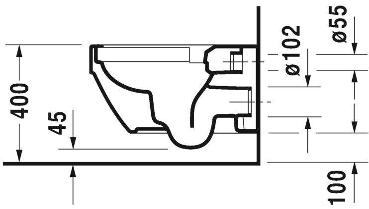 2525090000 Подвесной унитаз настенный Белый Duravit Vero Air Германия - Вид №3