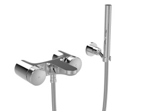 Хромированный латунный смеситель для душа с ручным душем