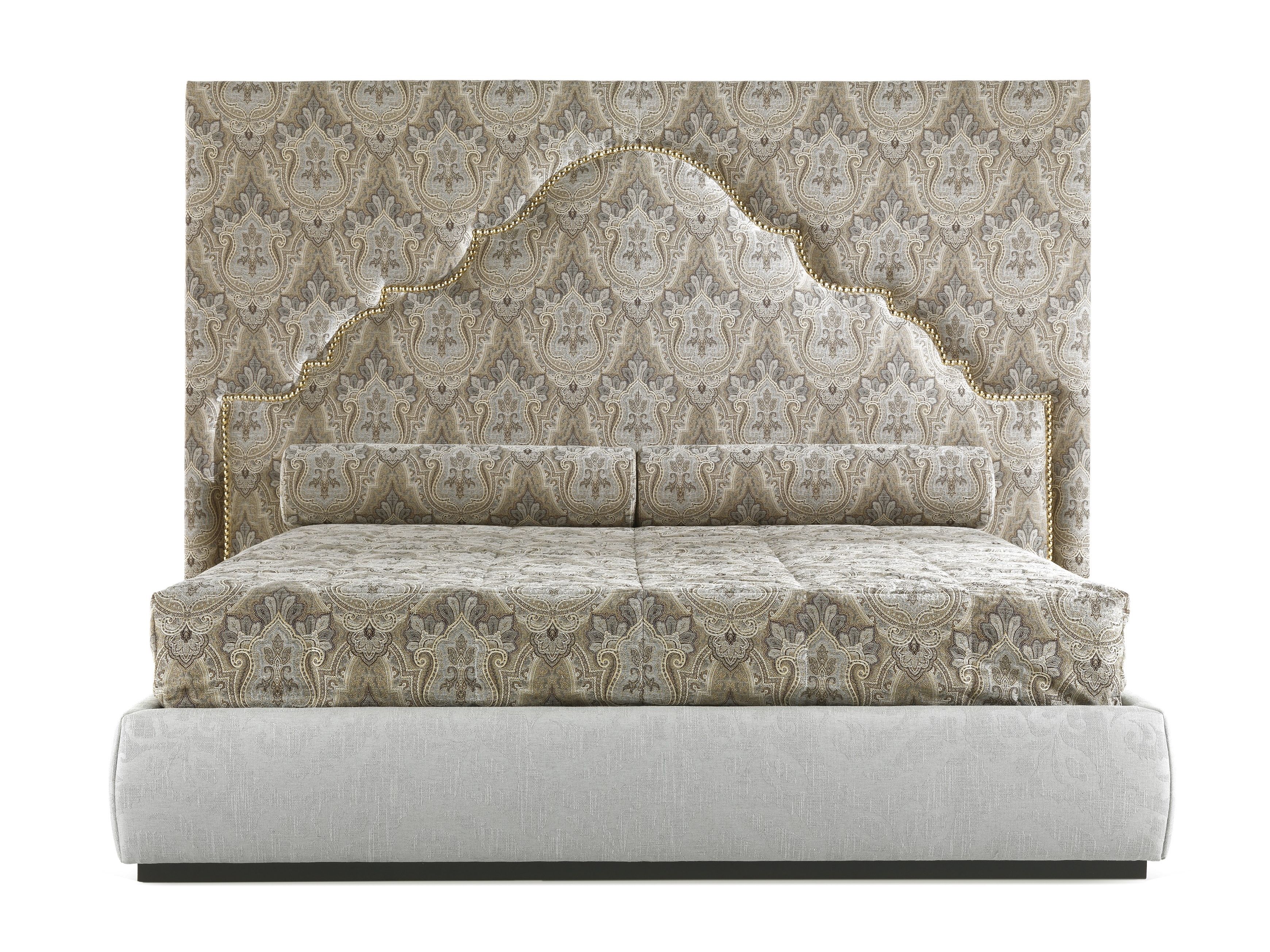 Двуспальная кровать из ткани с высоким изголовьем ETRO Home Interiors BOMBAY ARCH-00073802