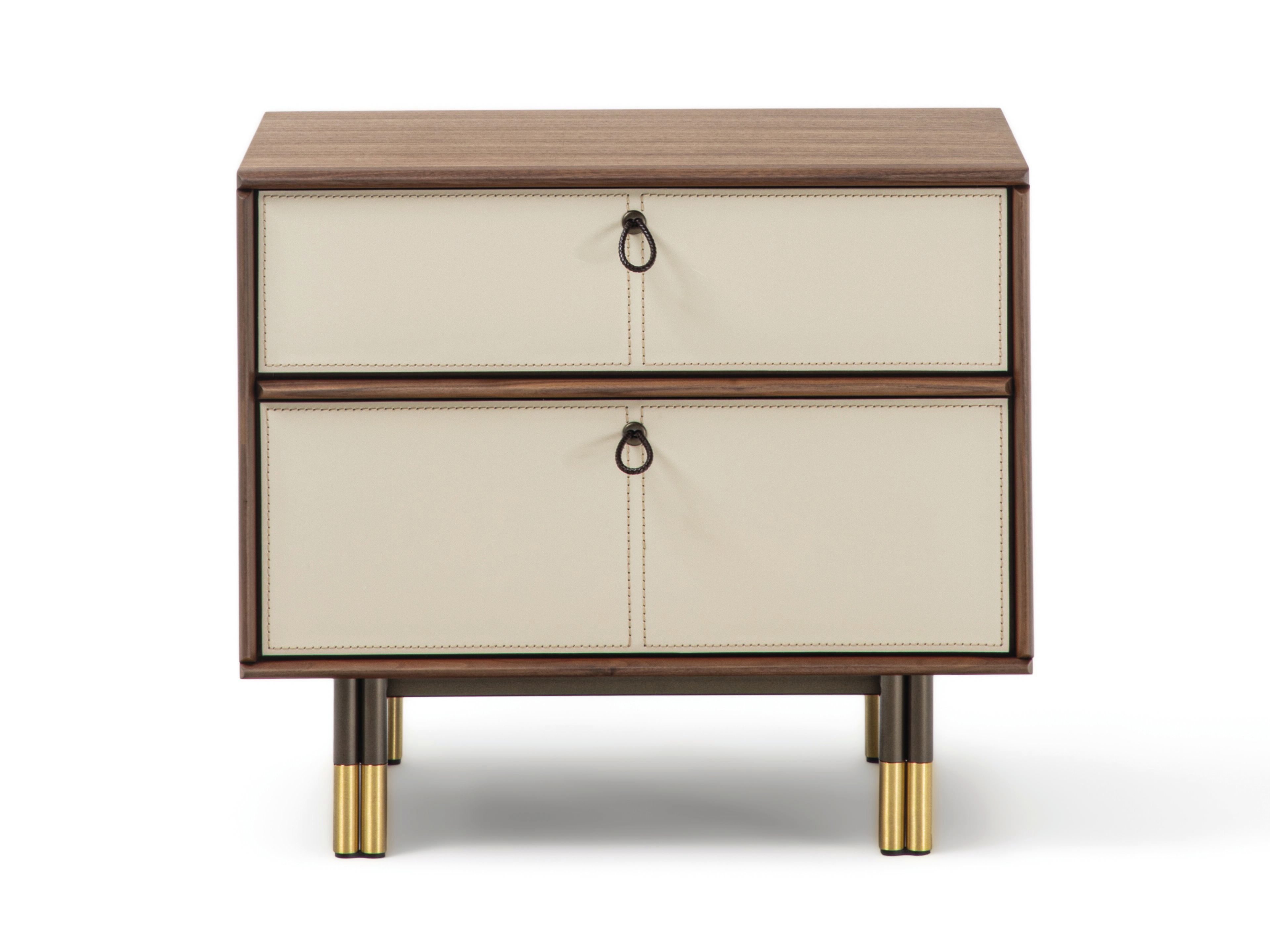 Прямоугольная прикроватная тумбочка из орехового дерева с ящиками Porada двадцать четыре ARCH-00062772 - Вид №3