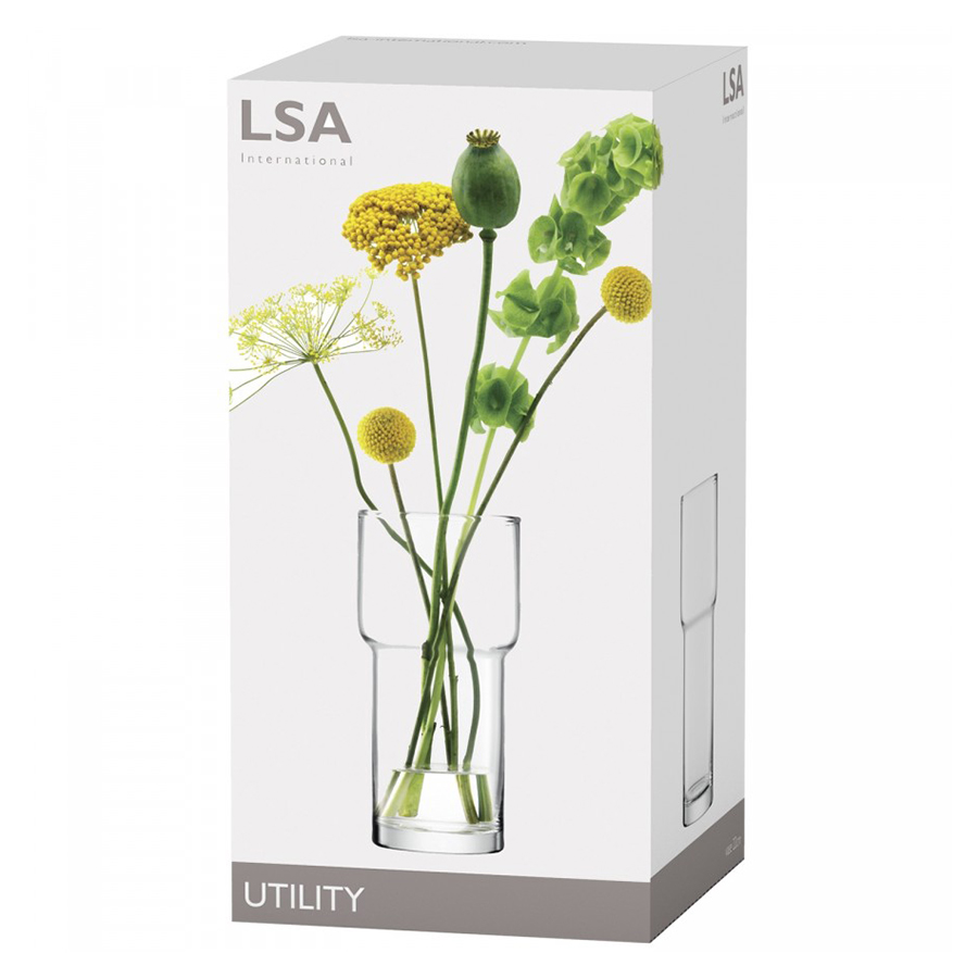 G1552-22-301 Ваза utility, 22 см, прозрачная LSA International  - Вид №3