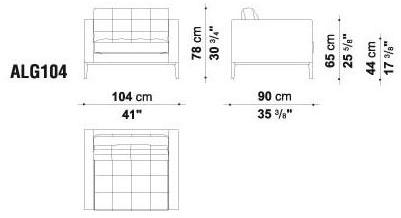 B&B Italia Project Кресло с мягкой обивкой и подлокотниками Ac lounge sun-id-1347497 - Вид №2