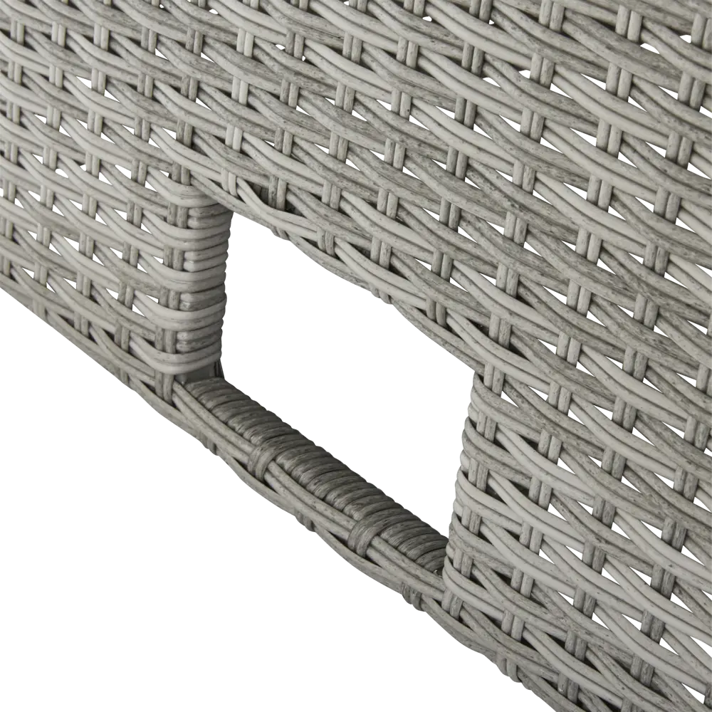 Набор садовой мебели Naterial Davos угловой алюминий/стекло серый: диван, стол и пуф STLM-2088703 - Вид №9