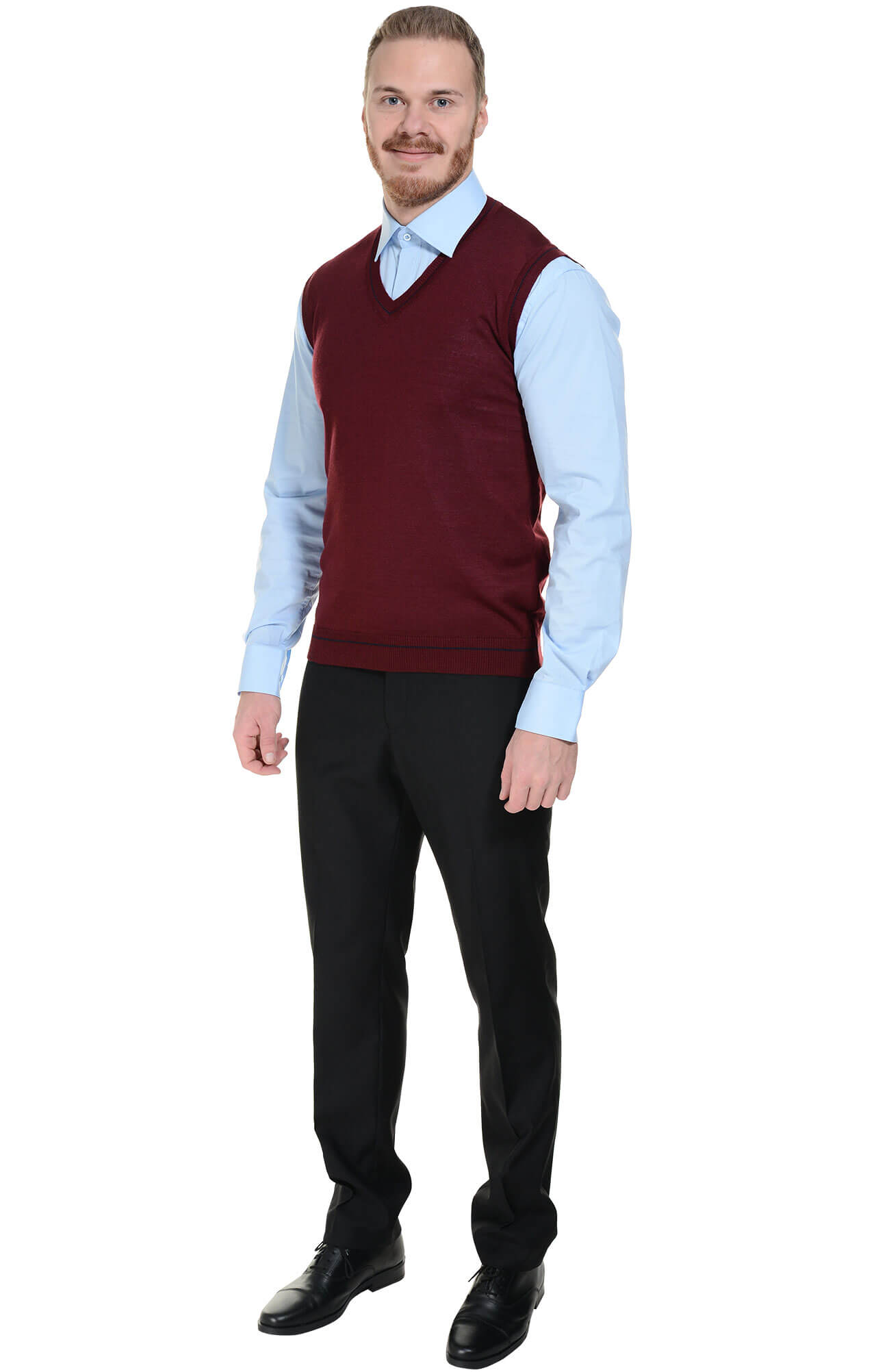 5042986 Жилет трикотажный мужской в ассортименте  Одежда для официантов  размер 56-58 Спецодежда  - Вид №1