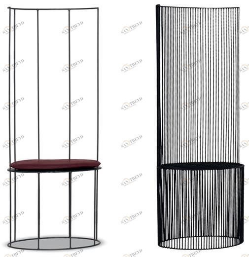 BAXTER Железный стул с высокой спинкой Ginestra sun-id-1484782