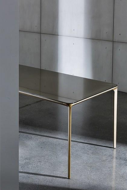 Sovet italia Прямоугольный стол из алюминия и стекла Slim sun-id-1504760 - Вид №5