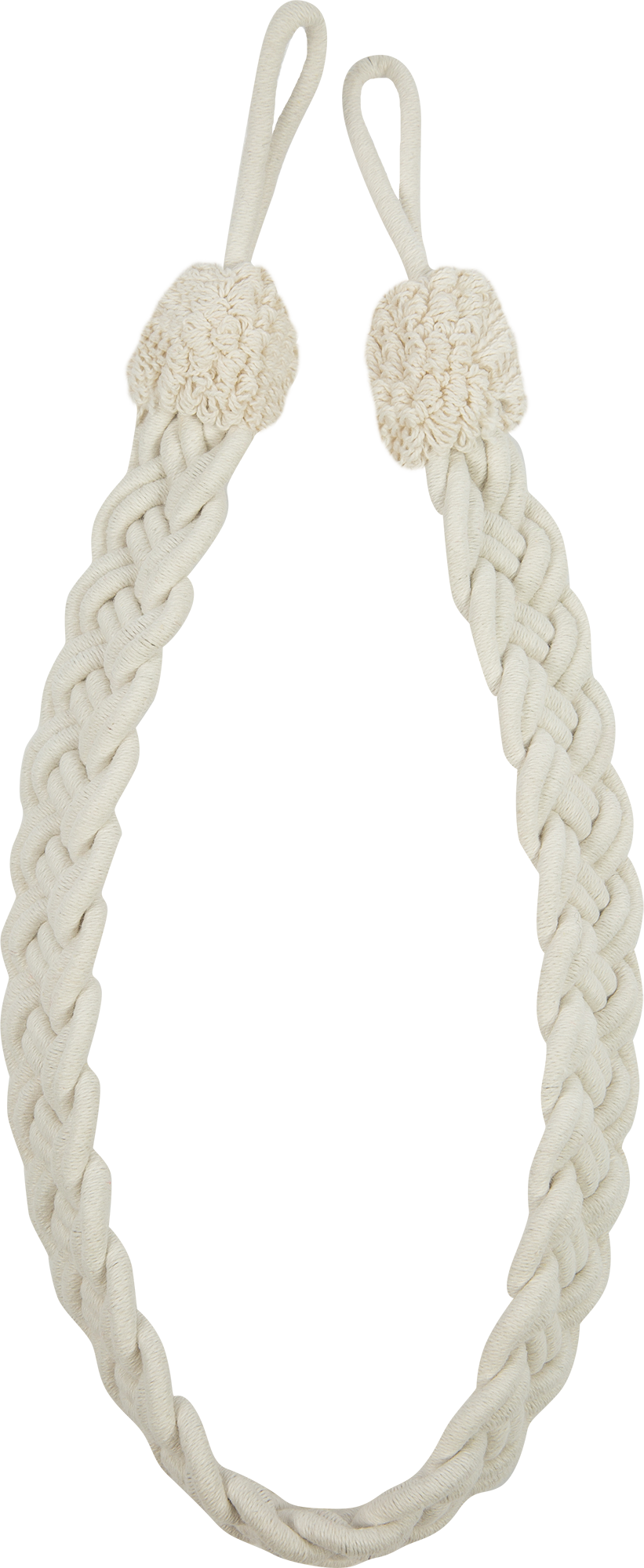 18696026 Подхват для штор «Кала» 65 см цвет белый STLM-0012091 INSPIRE