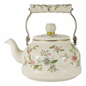 Чайник эмалированный белый с цветами "Прованс" EJIRY ПРОВАНС 00-3946968 Белый