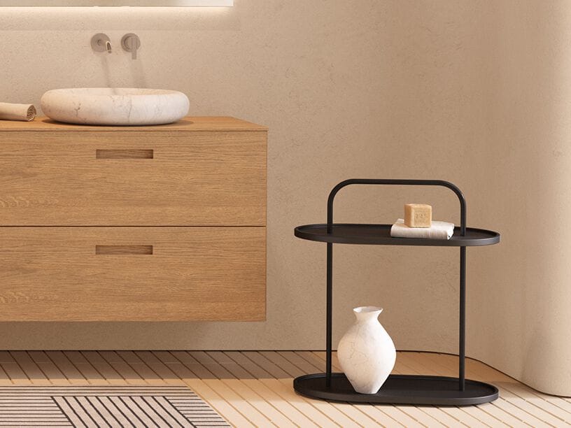 Высокий и овальный деревянный журнальный столик Inbani NORM ARCH-00048959 - Вид №3