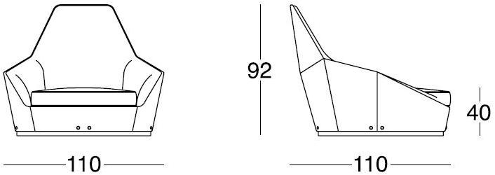 Longhi Кожаное кресло с подлокотниками Loveluxe X 655 - Вид №6