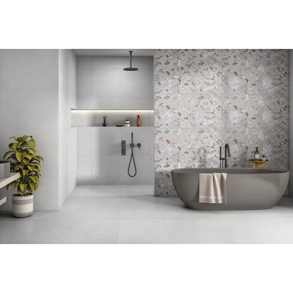 Глазурованный керамогранит Duna Bohemia Dove Glr 60x120 см 1.44 м² сатинированный цвет серый STLM-2013561 - Вид №2