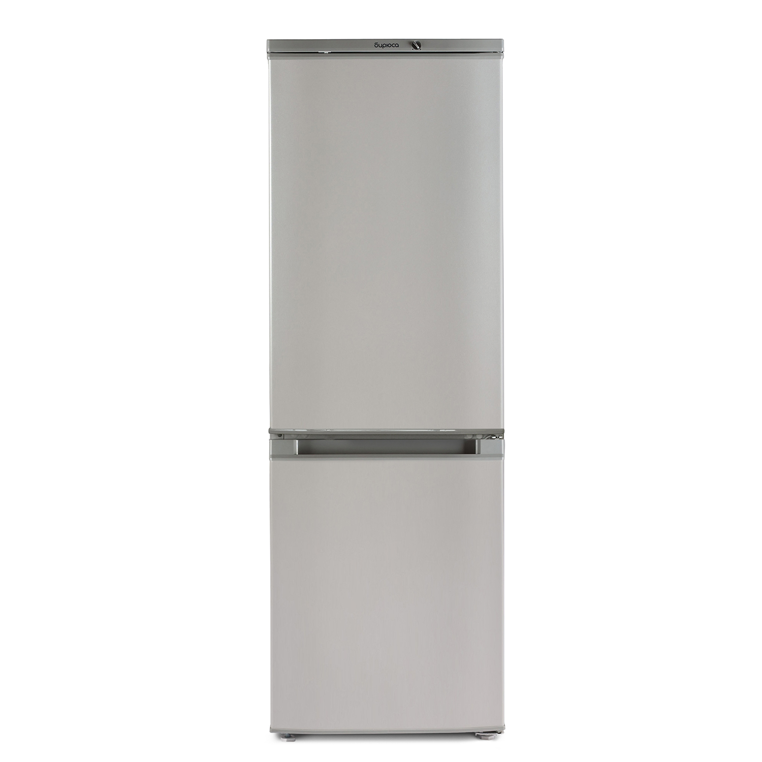 9283699 Холодильник с морозильником   БИРЮСА M418 серебристый STDN-0096041