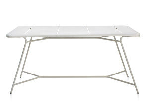 Металлический прямоугольный садовый стол