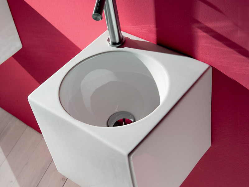 L310T0RPV1.100 Подвесная раковина квадратная A. e T. Italia IDEA Белый глянцевый AeT ITALIA - Вид №1