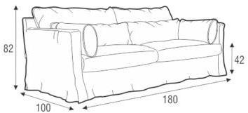 Sits Мягкий 2-местный тканевый диван Sara sun-id-1406918 - Вид №3