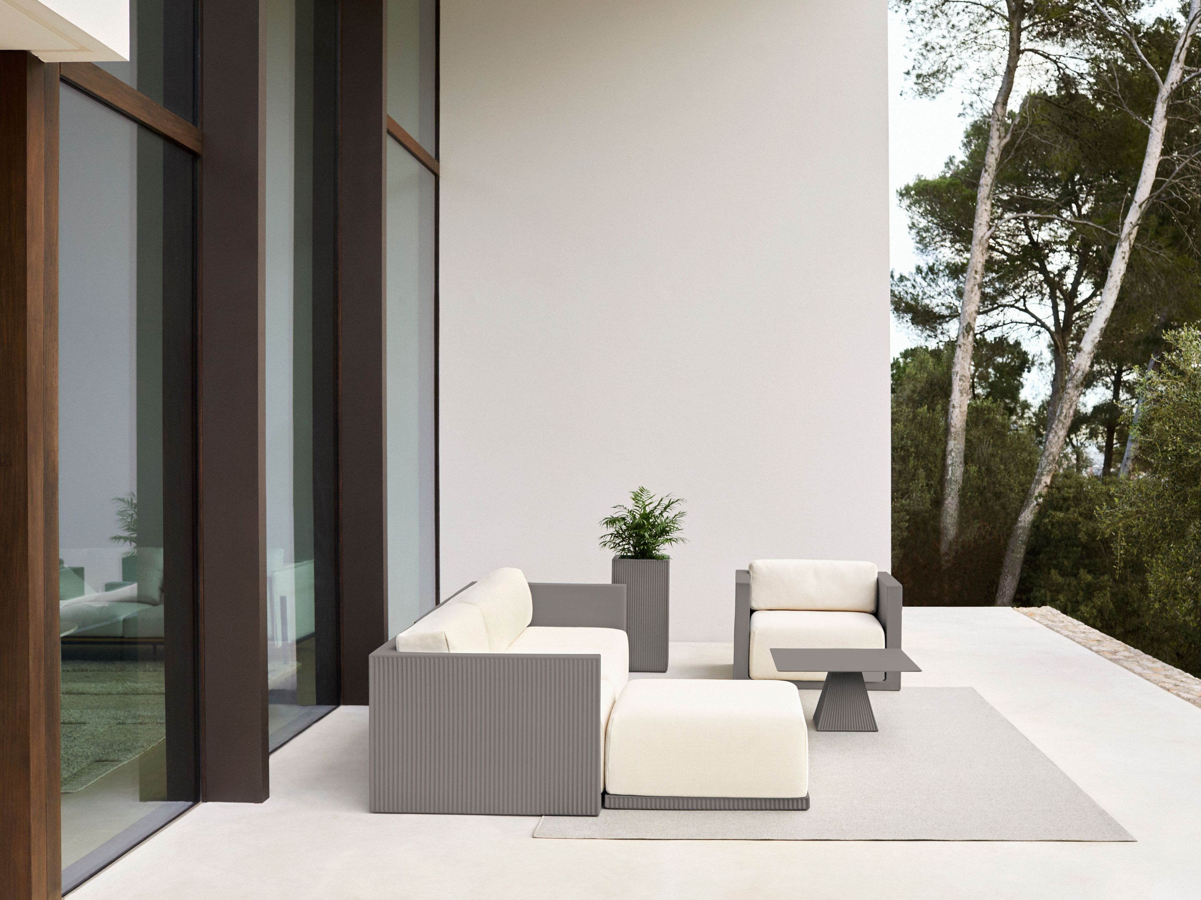 Модульный тканевый садовый диван с полуостровом Vondom ARCH-00146621 - Вид №6