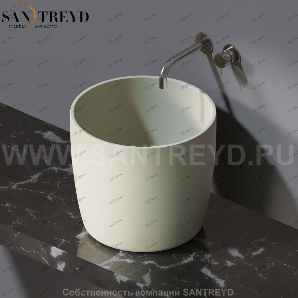 L106.130 Накладная раковина на столешницу  овальная A. e T. Italia PILLAR AeT ITALIA