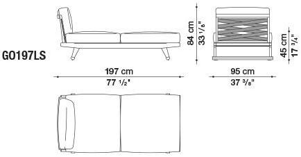 B&B Italia Outdoor Диван с шезлонгом Gio sun-id-1442753 - Вид №10