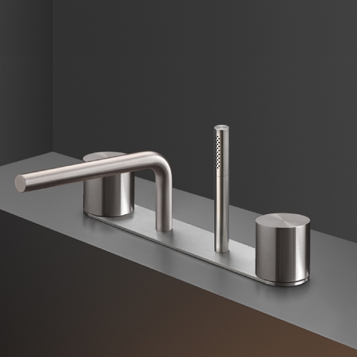 Обод монтаж комплект из 2-х последовательных смесителей с носиком H. 80 мм и выдвижная цилиндрическая ручной душ диаметром 18 м т </ р > OPS28 CEADESIGN  - Вид №1