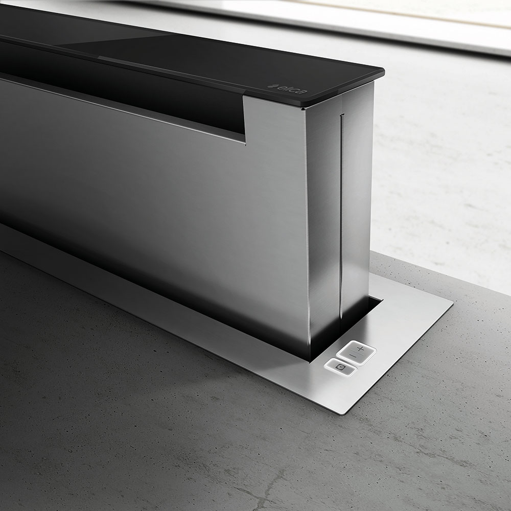 PANDORA IX/F/90-PRF0120980 Вытяжка / встраивается в столешницу, 90см, 1200м3, периметриальное всасывание, пульт ду, электронное управление, нержавеющая сталь Elica  - Вид №1