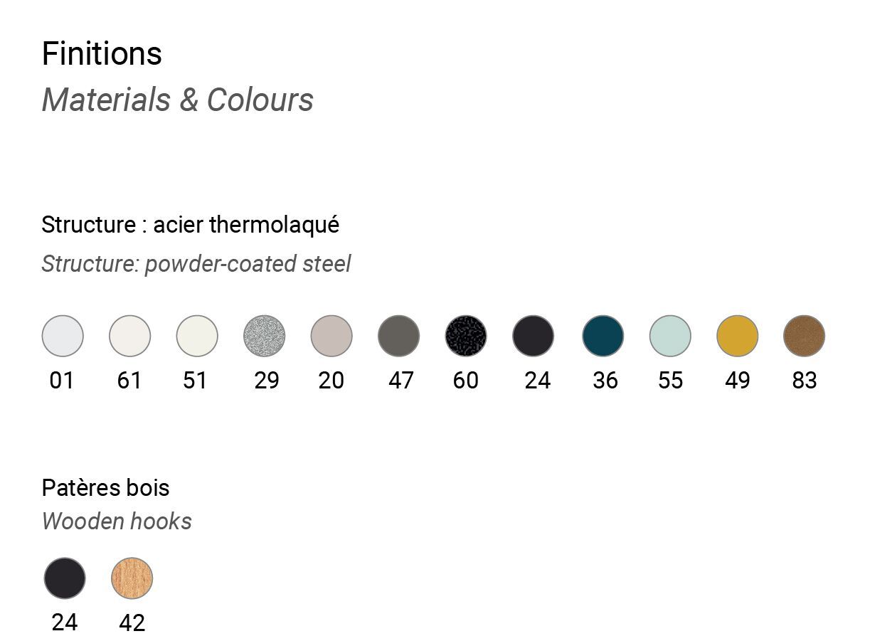 Стальная и деревянная напольная вешалка Manade Oléa ARCH-00000015 - Вид №6