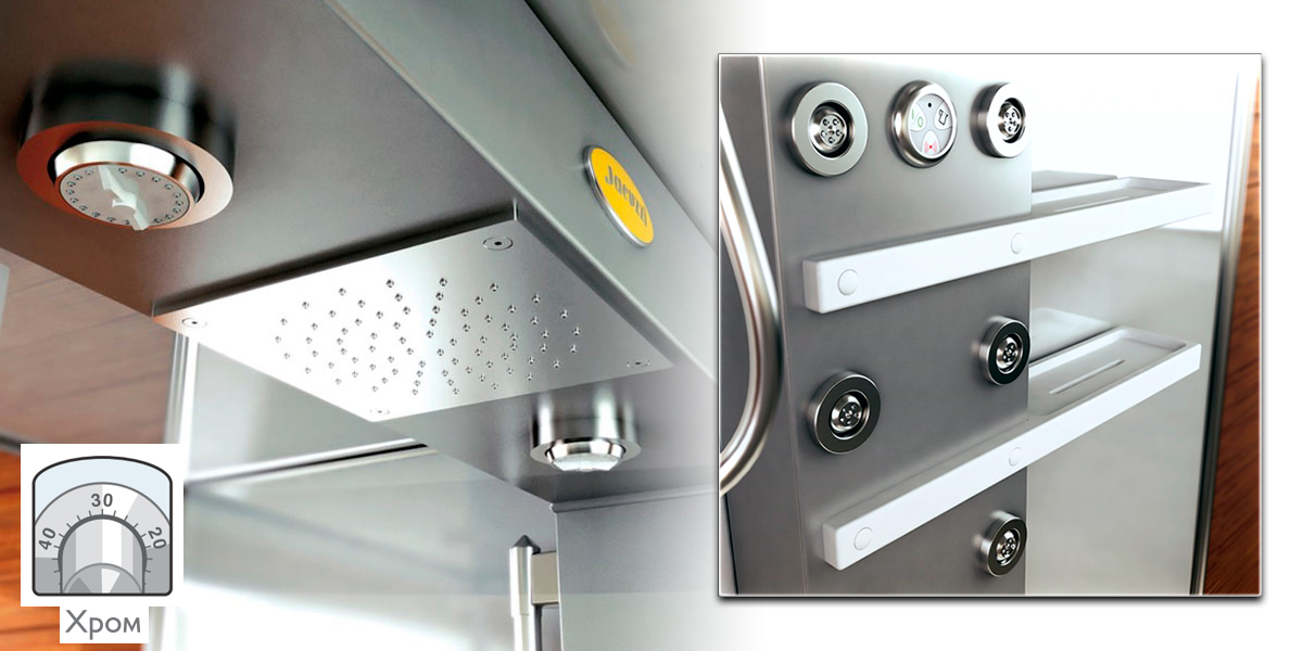 Душевая кабина Mynima 90 TB 9447-974A Dx Jacuzzi 9447974ADX - Вид №1