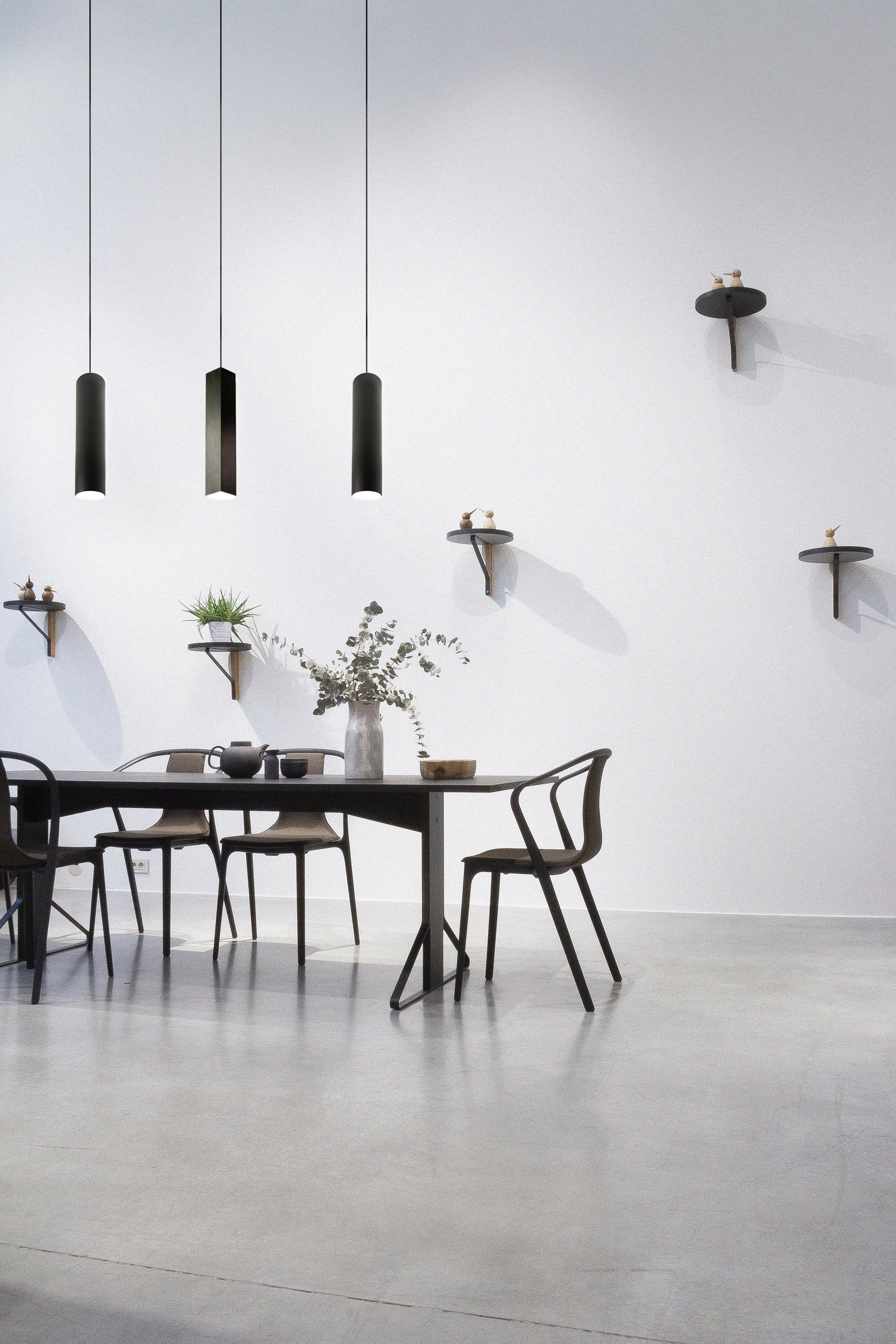 СВЕТКОМПЛЕКТ Подвесной светильник Цилиндр черный с регулируемой высотой 82261820 STLM-0023489 - Вид №9