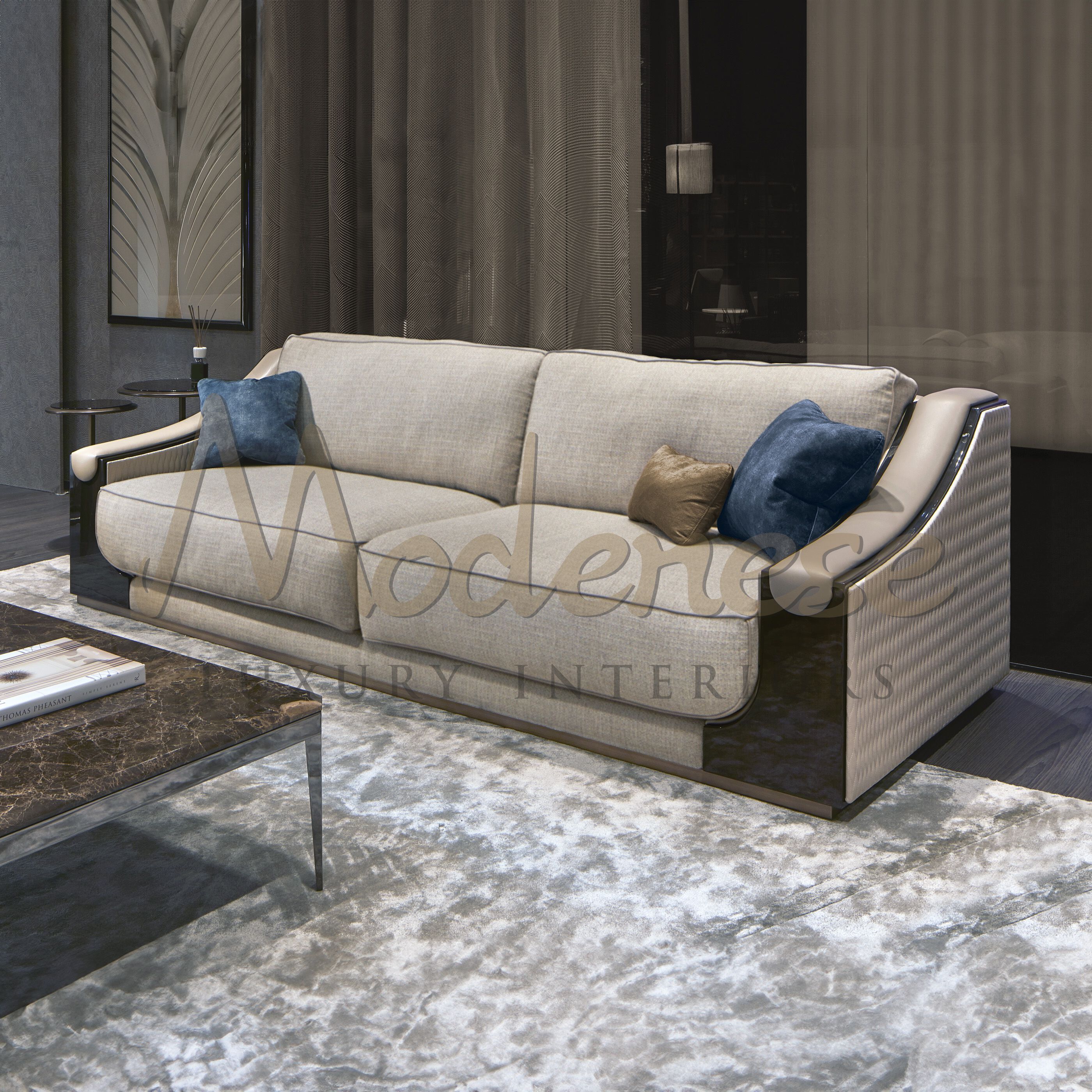 4-местный тканевый диван Modenese Luxury Interiors ZEN LOUNGE ARCH-00018542 - Вид №3