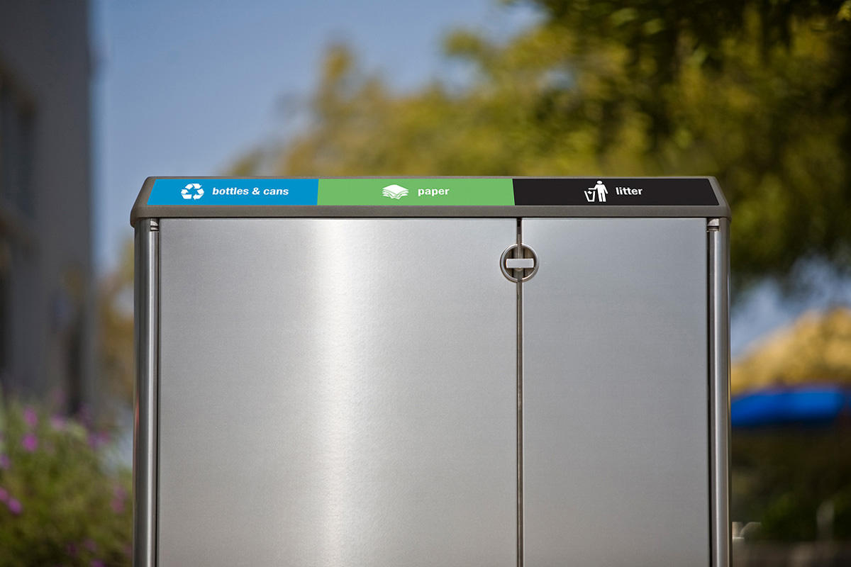 FSRT183 Транзитный мусор и контейнер для вторичной переработки  Forms-surfaces  - Вид №2