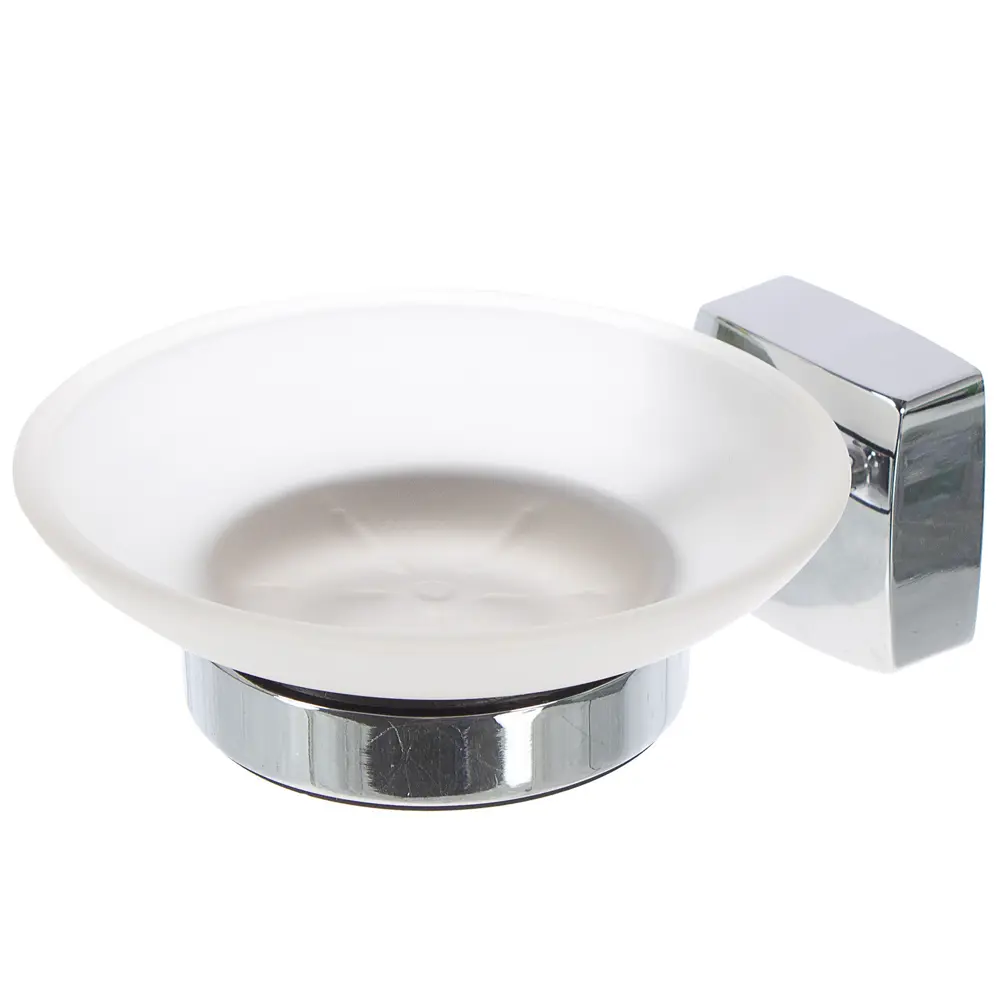 Мыльница подвесная Sensea «Kvadro» стекло цвет хром STLM-2075138