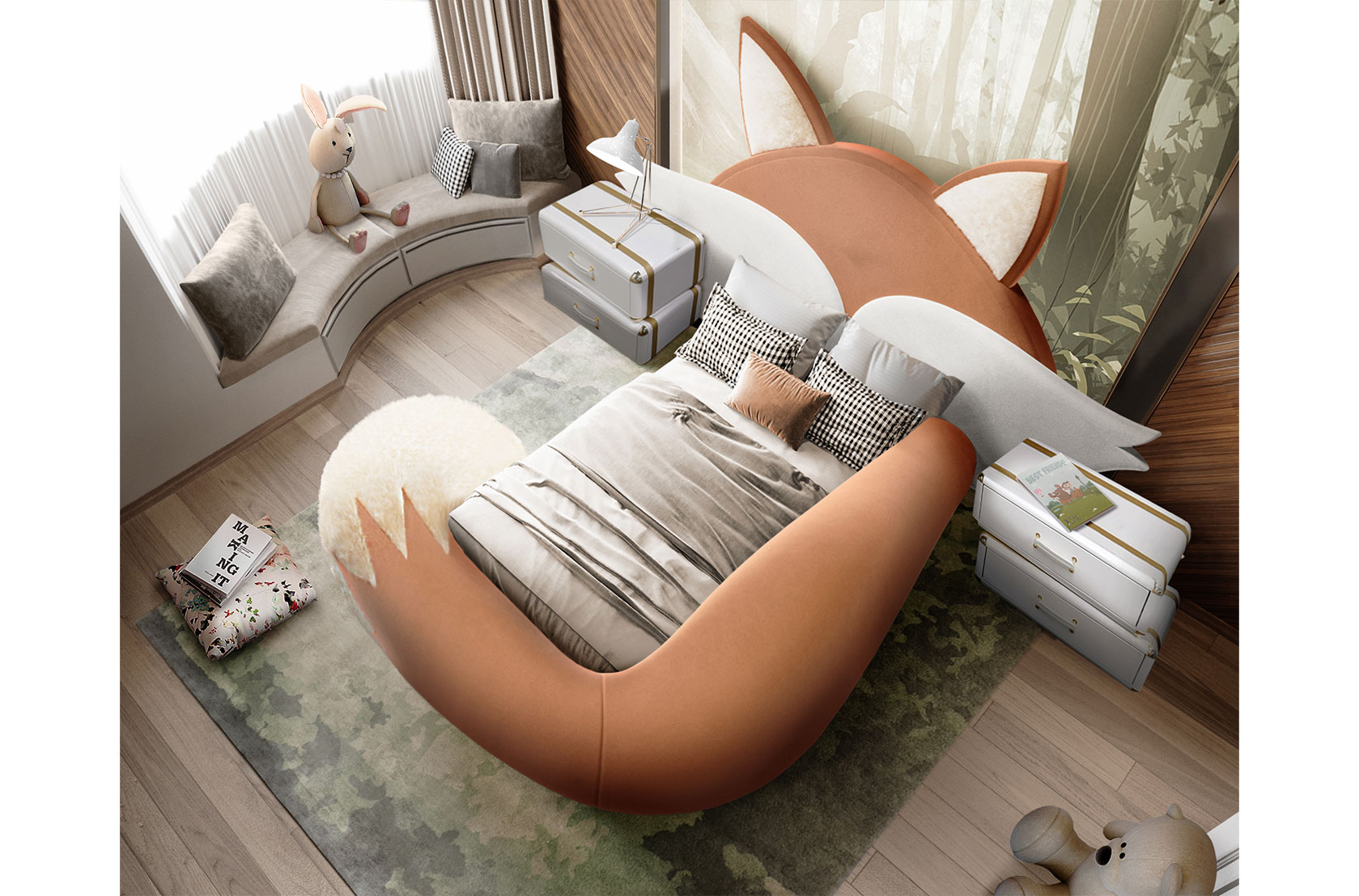 CIST155 Детская односпальная кровать Викси Circu  - Вид №12