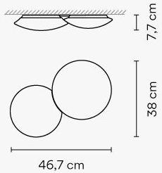 Vibia Потолочный светильник из дутого стекла Puck sun-id-1515870 - Вид №12