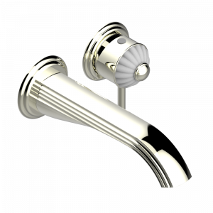 A9B-6541B Trim only for Built-in basin mixer with spout (two x 1/2'' inlets and one 1/2'' outlet), without waste Thg-paris Jaipur с матовым хрусталём Никель