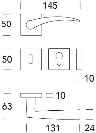 Reguitti Ручка из латуни на розетке Apri A121mrq8635 - Вид №2