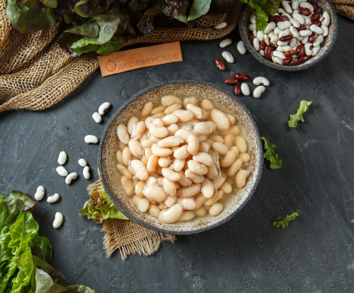 6088 Фасоль белая консервированная в рассоле Вкусляндия  - Вид №1