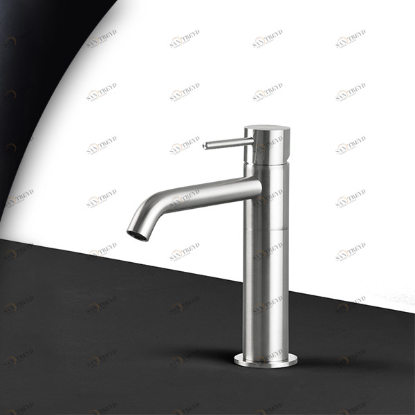 Смеситель для раковины сталь матовая Toki Radomonte TKS2S