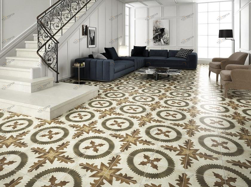 Land Porcelanico Пол из технического керамогранита с эффектом цемента Rambla sun-id-1366829
