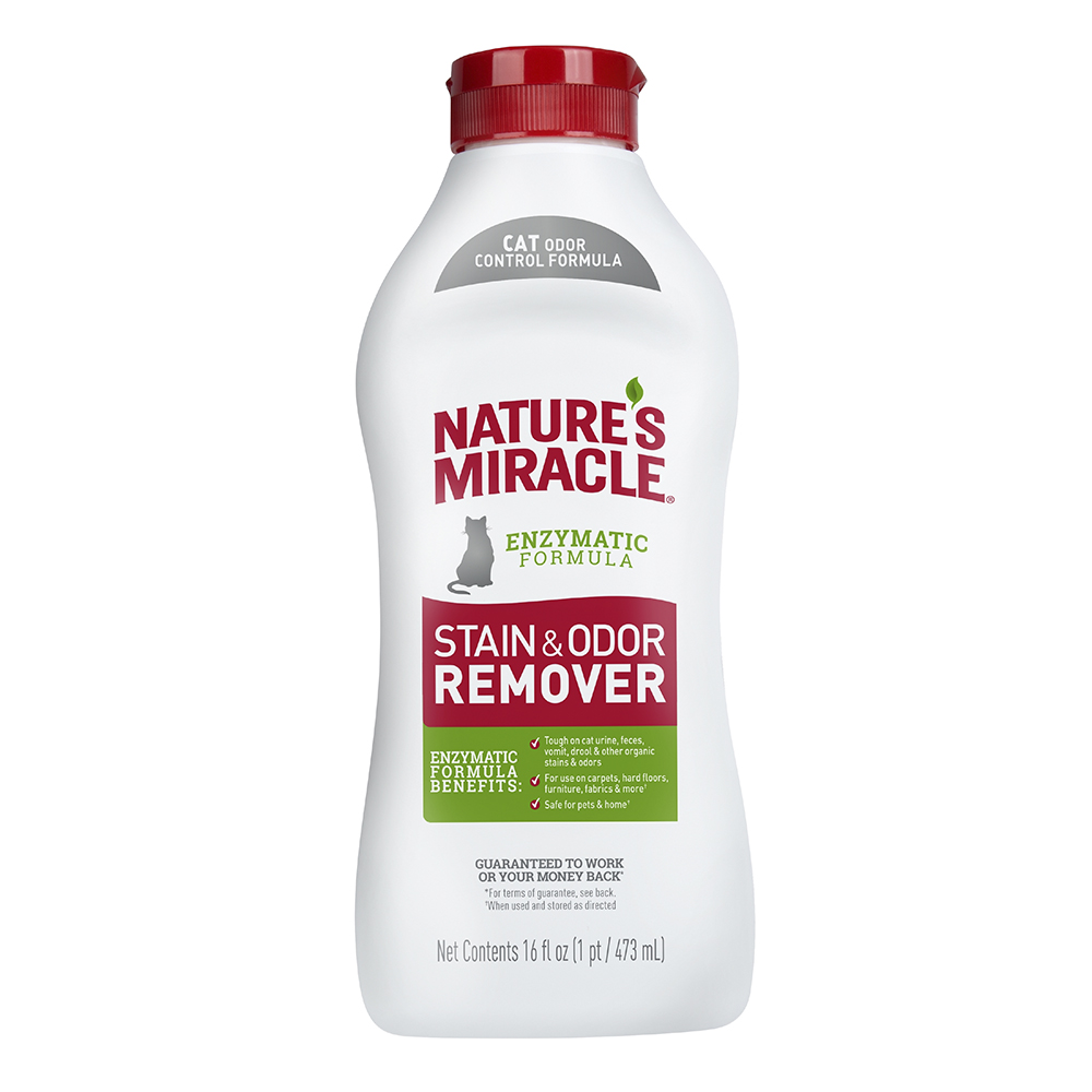 ПР0052212 Уничтожитель пятен и запахов NATURES MIRACLE S&O Remover для кошек универсальный 473мл 8 in 1 8 in 1 Pets 