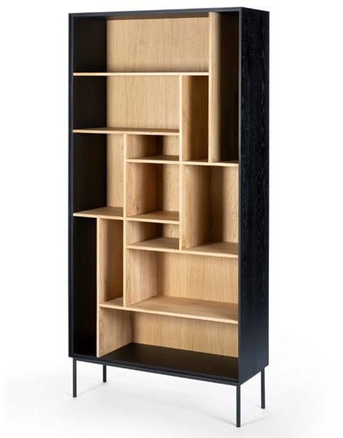 Ethnicraft Открытый книжный шкаф из дуба Oak blackbird 51482 - Вид №1