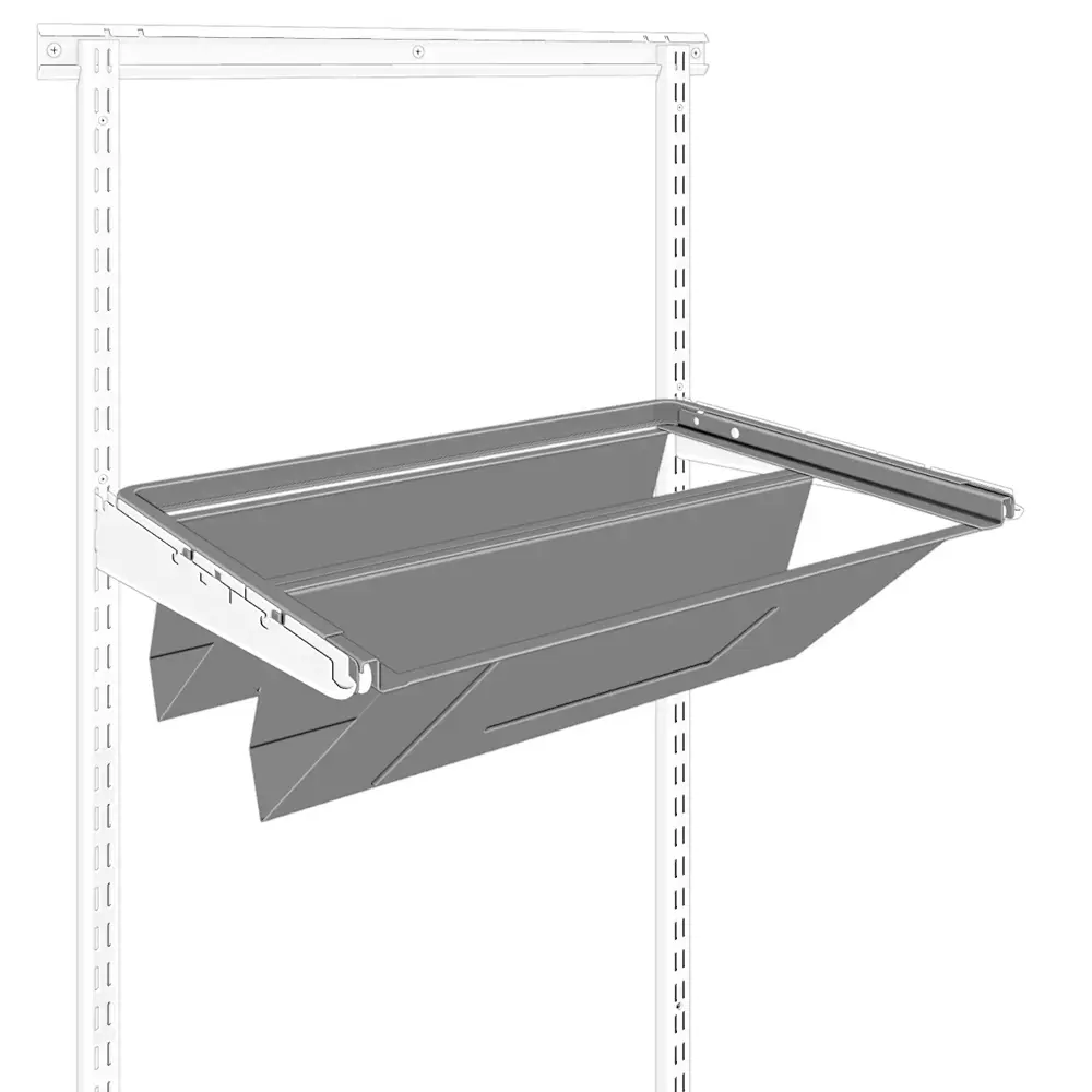 Обувница для гардеробной системы 58.7x15.3x41 см металл цвет белый ТИТАН-GS STLM-2153099 - Вид №1