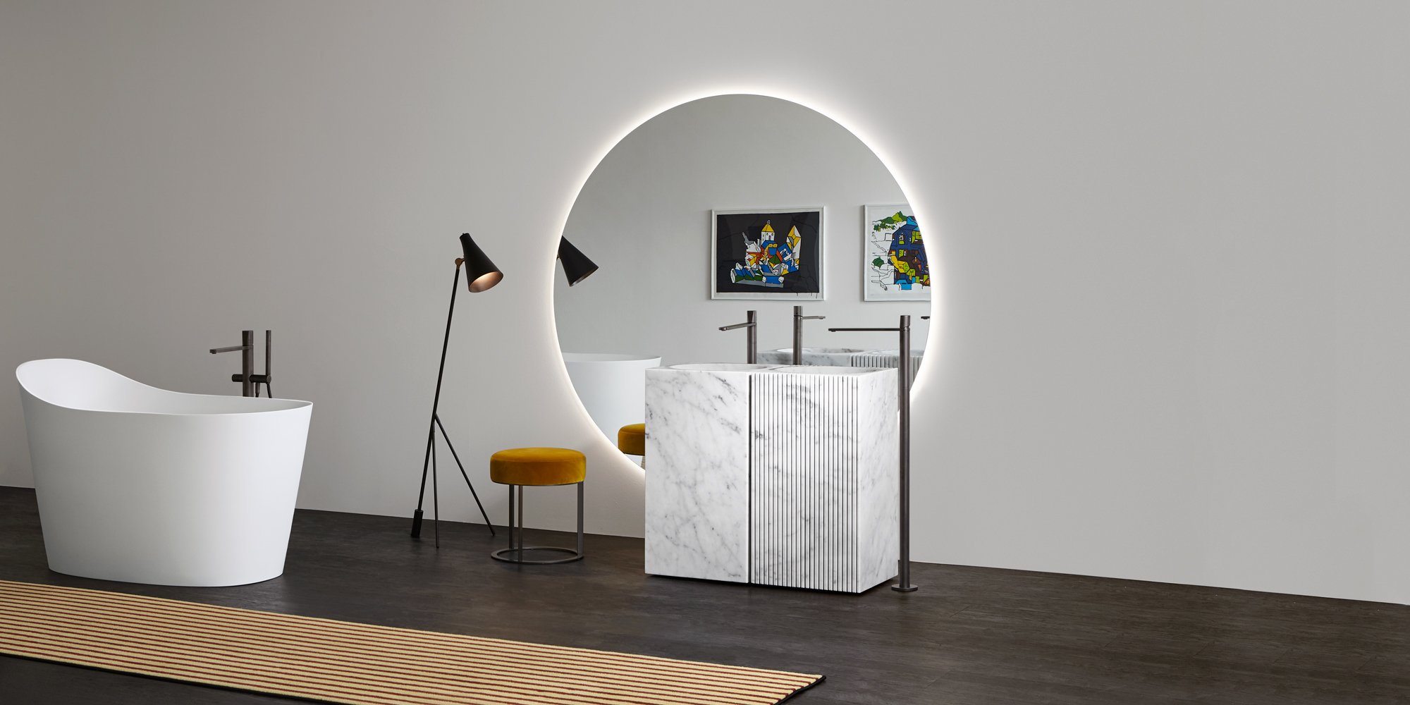 Controverso Напольная раковина стоящая прямоугольная Antoniolupi  - Вид №12