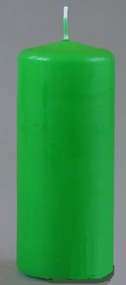 079308 Свеча пеньковая 5 х 11.5 см 181 г зеленая Омский Свечной 