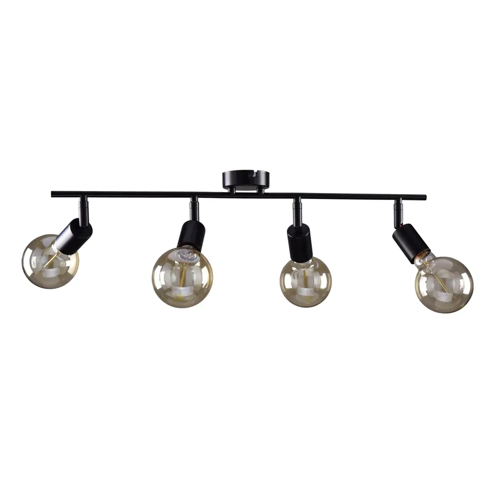 Люстра потолочная Реал 4 лампы 12 м² цвет черный РОССВЕТ STLM-2149890 - Вид №2