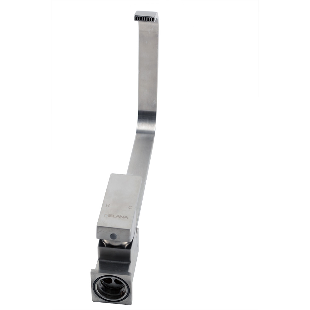 Смеситель д/кухни MELANA-F8113 нерж.сталь, однорычажный, сатин, высокий излив  - Вид №7