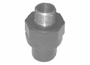 SANIT 72207901110 Переход совместного ниппель, PVC-U на латуни, наружная резьба