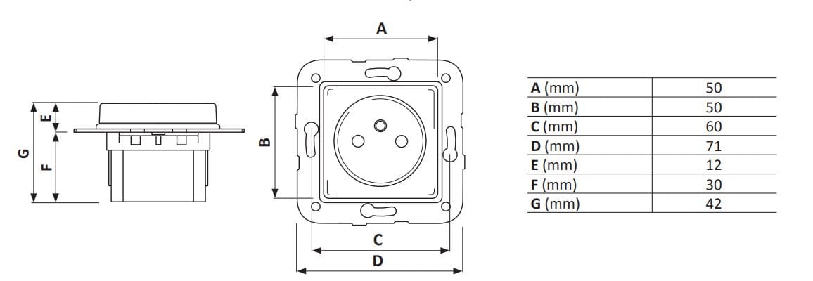 Французская розетка GI Gambarelli Arreda Quadra ARCH-00121801 - Вид №2