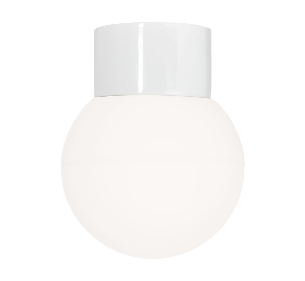 Настенный светильник / потолочный светильник из матового стекла и фарфора Ifö Electric Classic Globe ARCH-00148936 - Вид №15