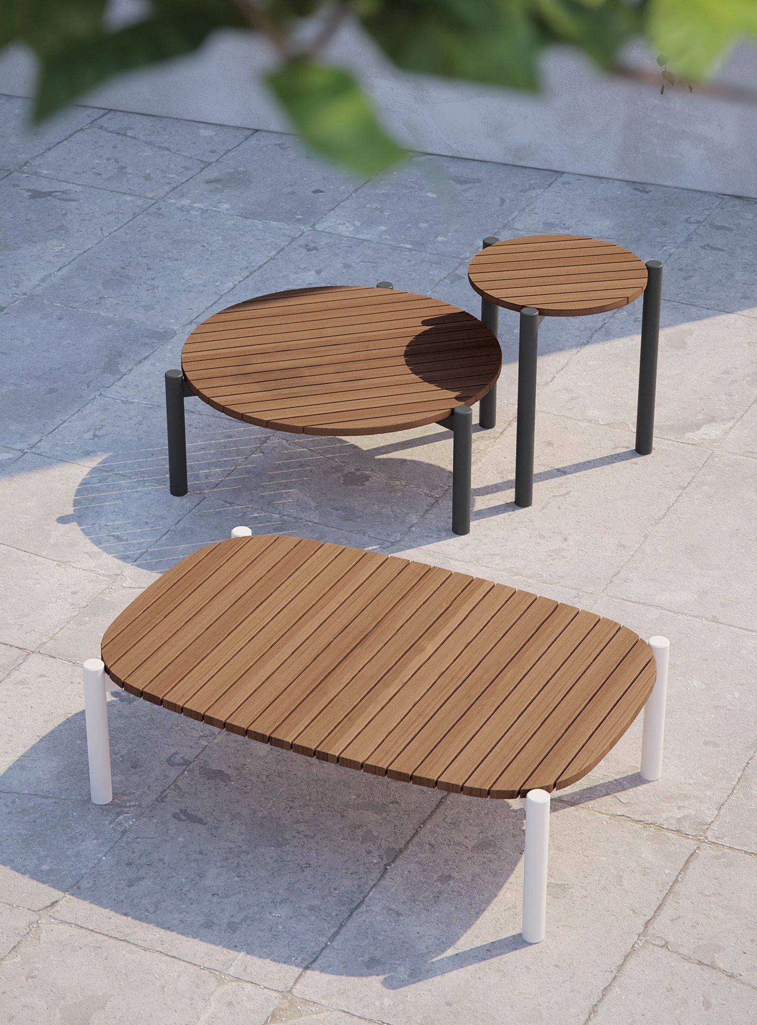 Высокий садовый стол из тика и алюминия Atmosphera ARCH-00113480 - Вид №2