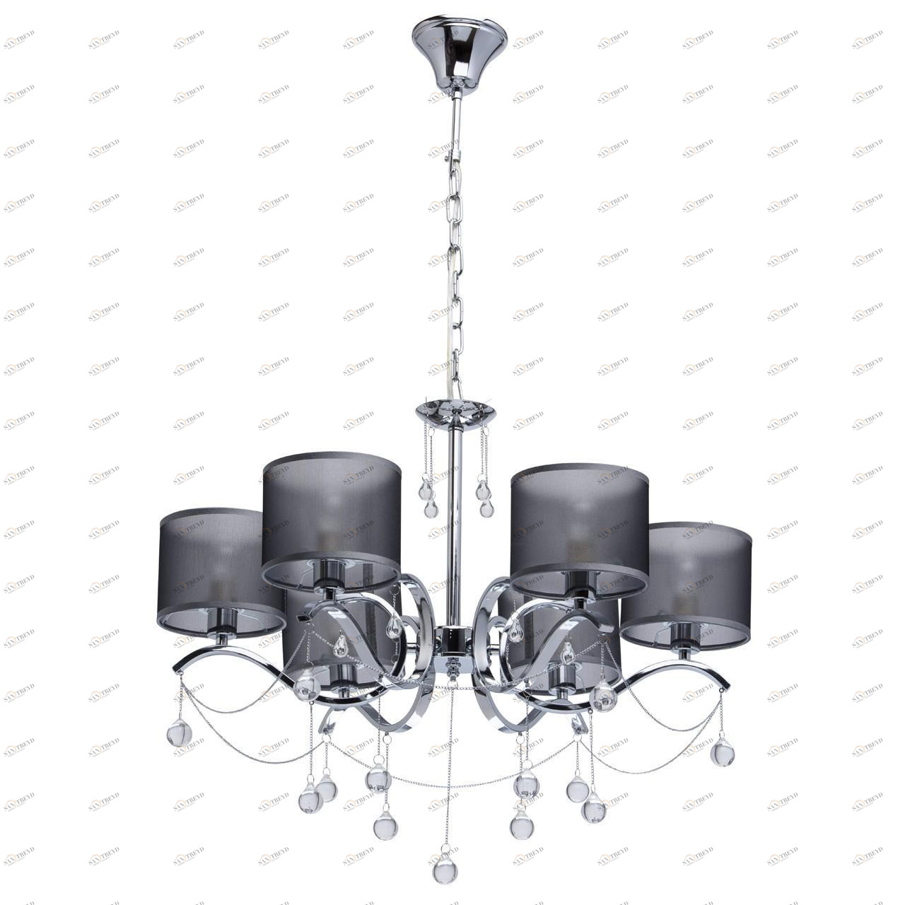 Подвесная люстра MW-Light Федерика 82 379019006 MW-LIGHT ДИЗАЙНЕРСКИЕ, ФЕДЕРИКА 185837 Серый 