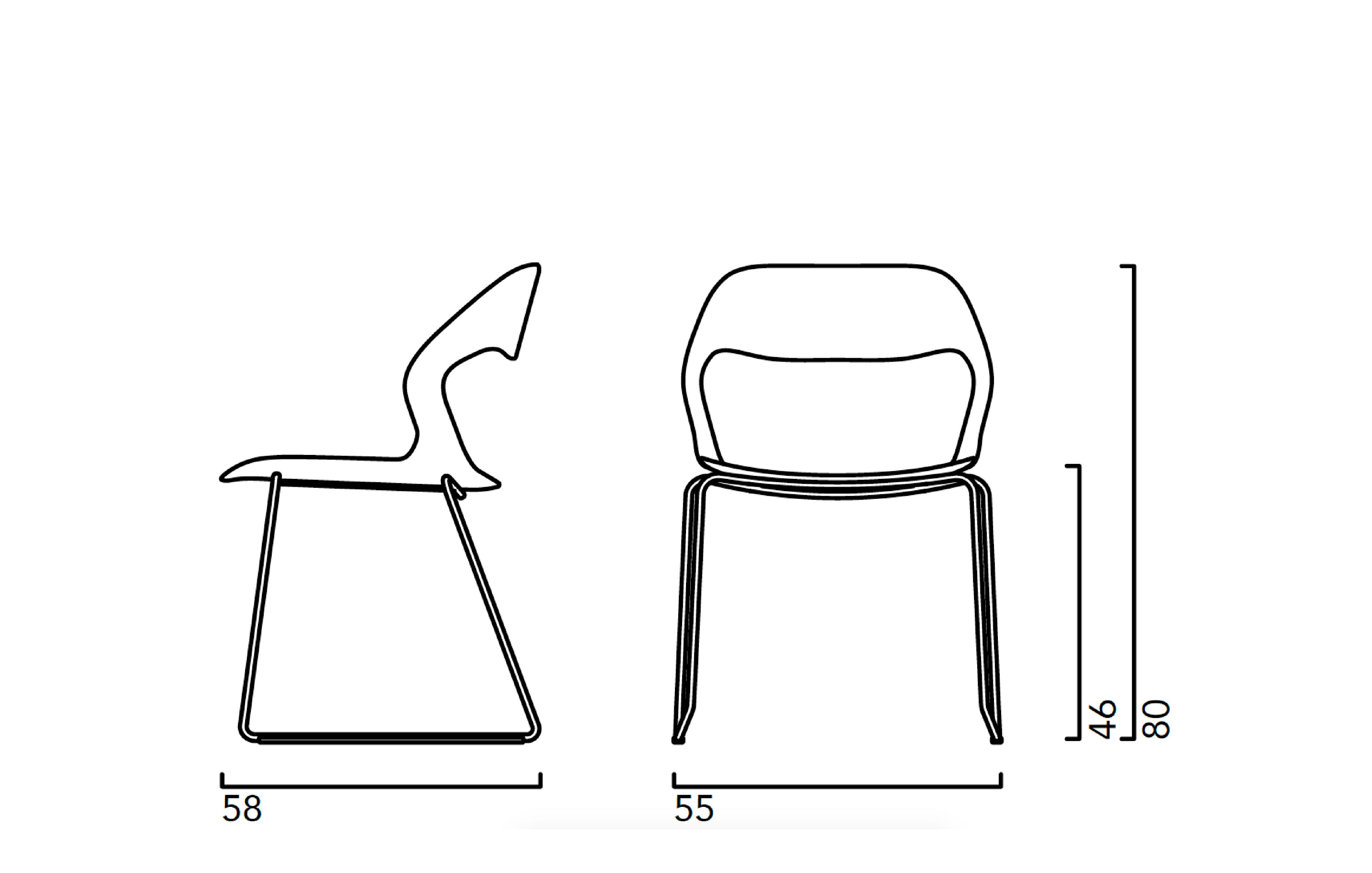 Штабелируемый стул для конференций из полипропилена Crassevig Mixis ARCH-00112811 - Вид №12